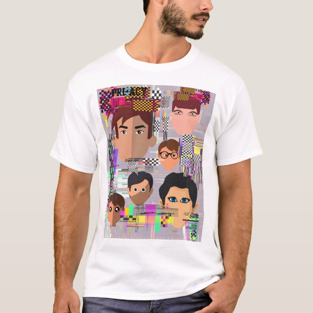 Privacidad Camisa de Reconocimiento Facial Anti-AI (Anverso)