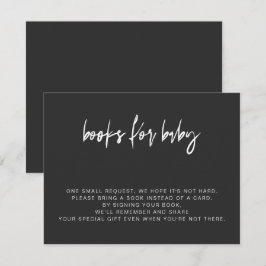 PRIYA moderna Edgy Black Books para la tarjeta de 