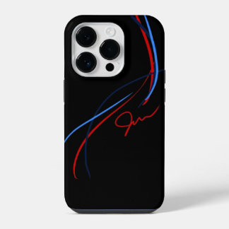 Pro Funda BMW ///M Stripes para iPhone 14 (Negro)
