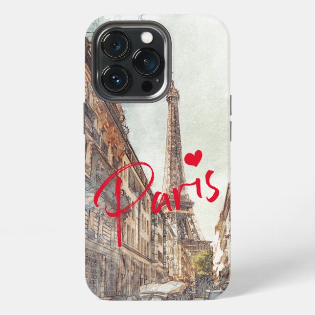 Pro Funda Case-Mate para iPhone 13 de la Torre Eiffel  (Reverso )