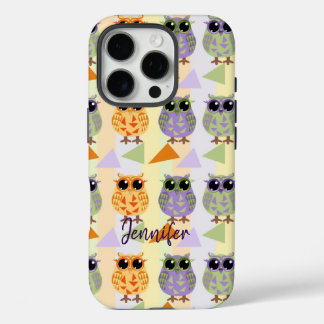 Pro Funda-Mate Iphone 16 funda de búhos de patrón de c