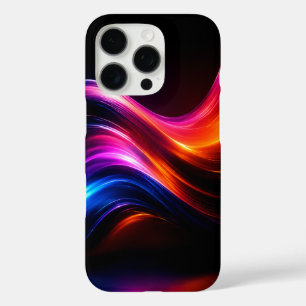 Pro Funda para iPhone 16 con brillo de onda de neón