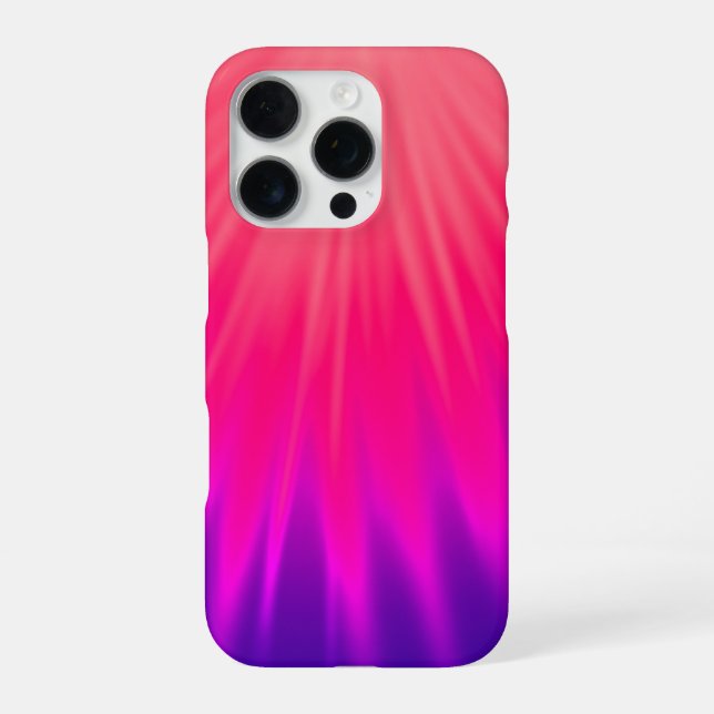 Pro Funda para iPhone 16 con efecto Ombre Rosa y Azul  (Reverso)