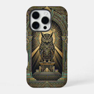 Pro Guardián del Búho Dorado Funda para iPhone 16 Pr