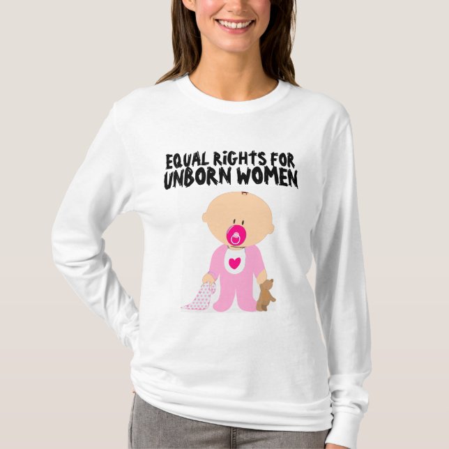 PRO-LIFE, Igualdad de derechos para las camisetas  (Anverso)