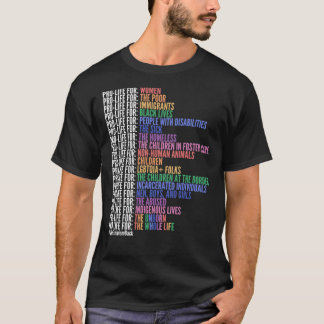 Pro-Life Para Toda La Vida Clásica Camiseta