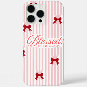 Pro Max Funda para iphone 16 con lazo rosa bendita sin med