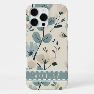 Pro Max Funda para iPhone 16 Flor de Menta, Funda Personal