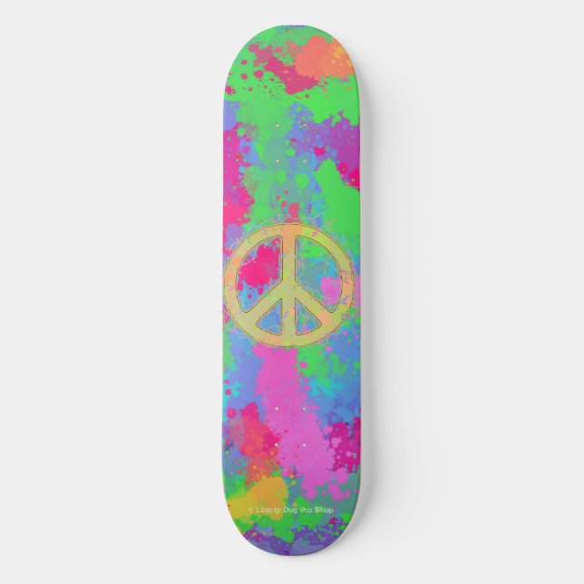 PRO PEACE SHREDDER SKATEBOARD - LIBERTY DOG PRO (Anverso)