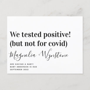 Probamos Invitación de embarazo divertida positiva