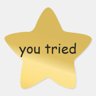 Probaste con el pegatina estrella