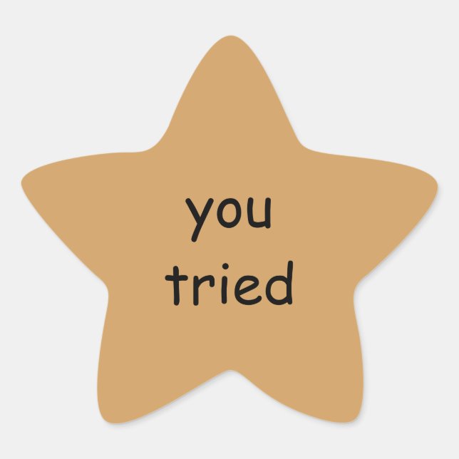 probaste Pegatinas de Gold Star (Anverso)