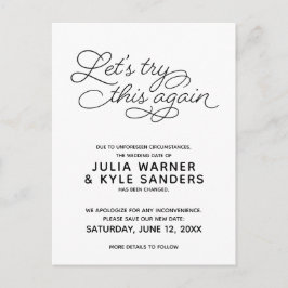 Probemos esta postal pospuesta Boda