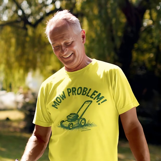 Problema de siega – Camiseta divertida de cuidado  (Subido por el creador)