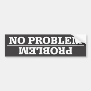 Problema/ninguna pegatina para el parachoques del