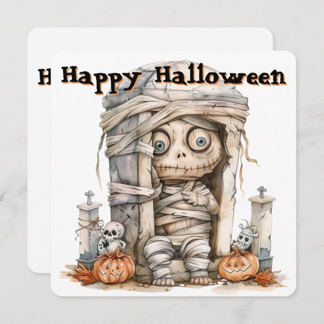 Problemas en las tumbas - Mummy Mischief y Mini Mo (Anverso / Reverso)