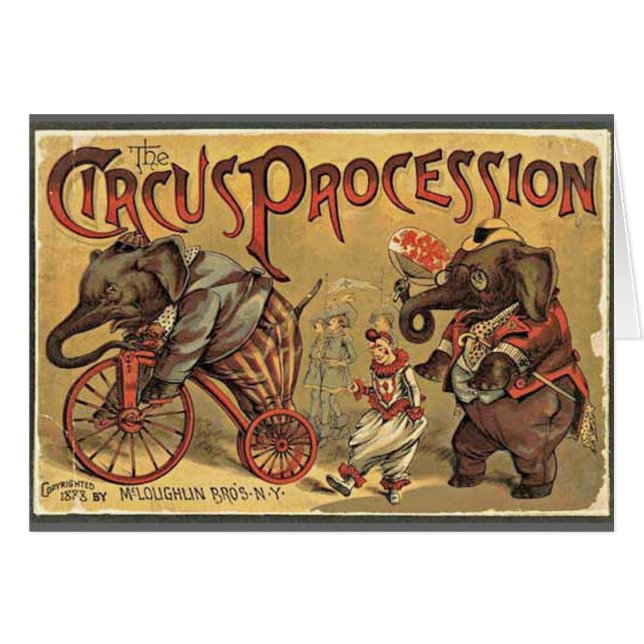 Procesión Circus, 1888, vintage (Anverso (Horizontal))