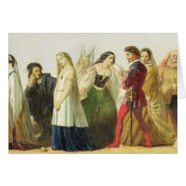 Procesión de caracteres de Shakespeare (aceite (Anverso (Horizontal))