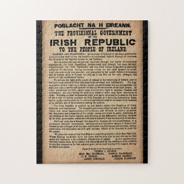 Proclamación 1916 del rompecabezas de Irlanda (Vertical)