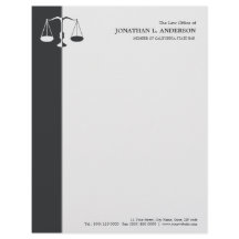 Procurador/abogado - papel con membrete de los