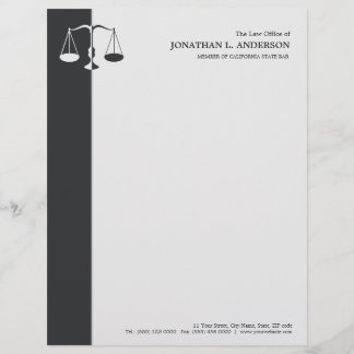 Procurador/abogado - papel con membrete de los