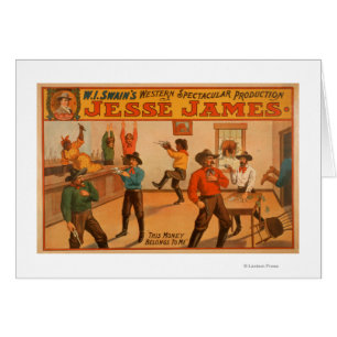Producción espectacular occidental de Jesse James