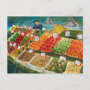 Producir postal del vendedor (Pike Place Seattle)