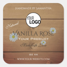 Producto de grano de madera Etiquetas de embalaje 