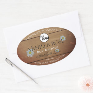 Producto de grano de madera Etiquetas de embalaje 