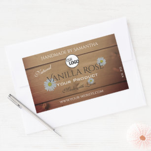 Producto de grano de madera Etiquetas de embalaje 