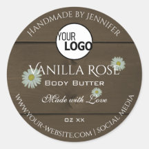 Producto de grano de madera Etiquetas de envasado 