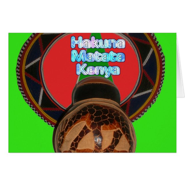 Producto Hakuna Matata Kenya Art Print Personaliza (Anverso (Horizontal))