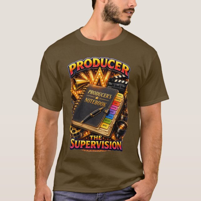 Productor - La Supervisión Camiseta Oscura para Ho (Anverso)