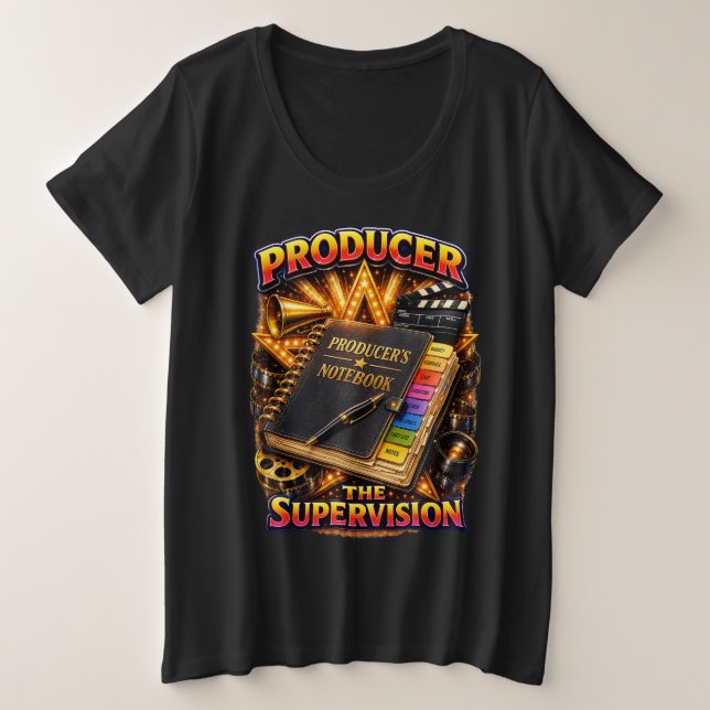 Productor - La Supervisión Mujer Oscuro (Anverso del diseño)