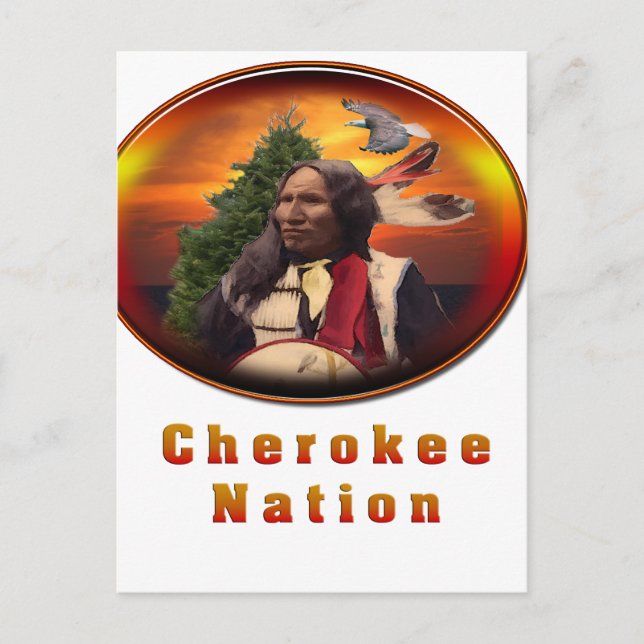 Productos Cherokee indio Postal (Anverso)