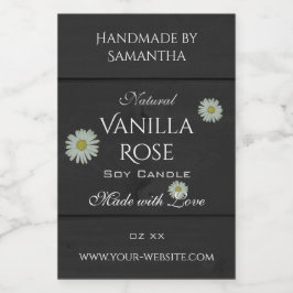 Productos de grano de madera negra Etiquetas de em