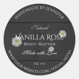 Productos de grano de madera negra Etiquetas de em