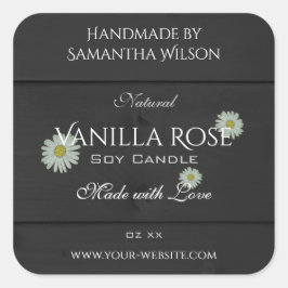 Productos de grano de madera negra Etiquetas de em