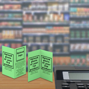 Productos de negocios con tarjeta plegada verde li