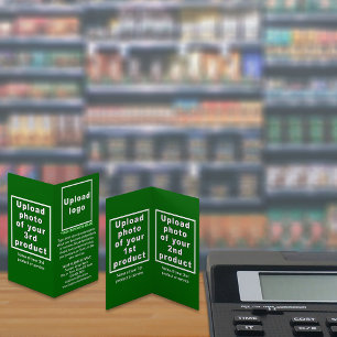 Productos de negocios sobre una pequeña tarjeta pl