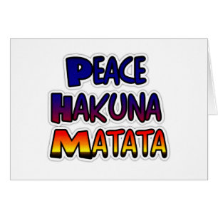Productos de regalo de Peace Hakuna Matata