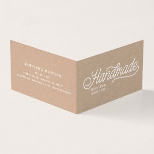 Productos hechos a mano Kraft Tarjeta de presentac