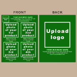 Productos o servicios empresariales en un folleto<br><div class="desc">Volante que usted puede personalizar para poner su marca comercial, productos o servicios y otra información de su negocio. Puedes poner hasta 4 productos o servicios. Personalizar y dáselo a sus clientes o clientes para que anuncien su marca y promuevan sus productos o servicios. material de marketing de personalizable que...</div>