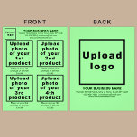 Productos o servicios empresariales en un folleto<br><div class="desc">Volante que usted puede personalizar para poner su marca comercial, productos o servicios y otra información de su negocio. Puedes poner hasta 4 productos o servicios. Personalizar y dáselo a sus clientes o clientes para que anuncien su marca y promuevan sus productos o servicios. material de marketing de personalizable que...</div>