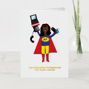 Profesional Administrativo Superhéroe Negro