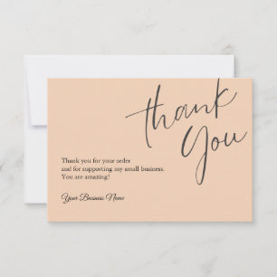 Profesional de tarjetas de agradecimiento personal