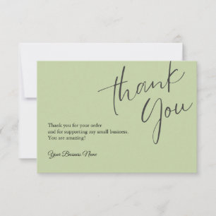 Profesional de tarjetas de agradecimiento personal
