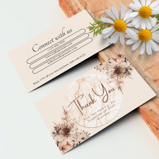 Profesional de tarjetas de agradecimiento personal (Personalized Thank You Cards Professional)
