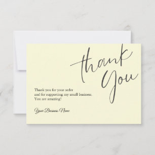 Profesional de tarjetas de agradecimiento personal