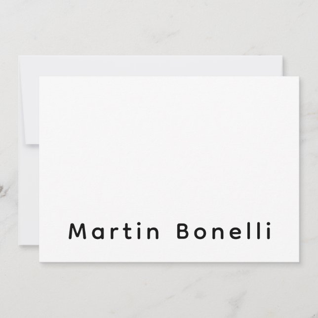 Profesional Moderno Nombre Personalizado Propio (Anverso)